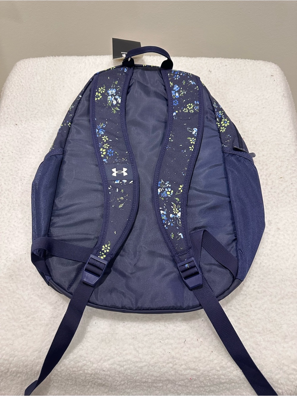 Under Armour Navy Floral Backpack - Picture 2 of 13